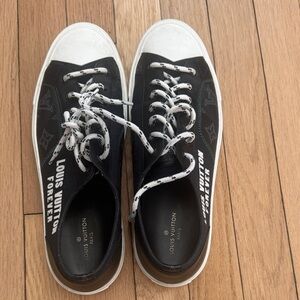 Louis Vuitton Monochrome Canvas Sneakers